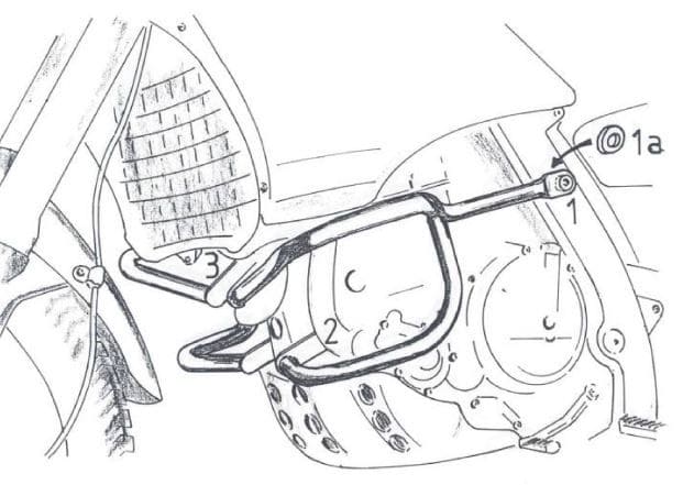 Aprilia Pegaso 650 [1996-2012] - Motorvernstang