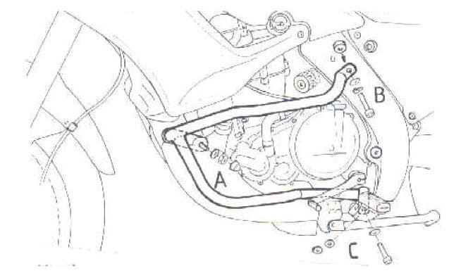 Aprilia Pegaso 650 [1997-2004] - Motorvernstang