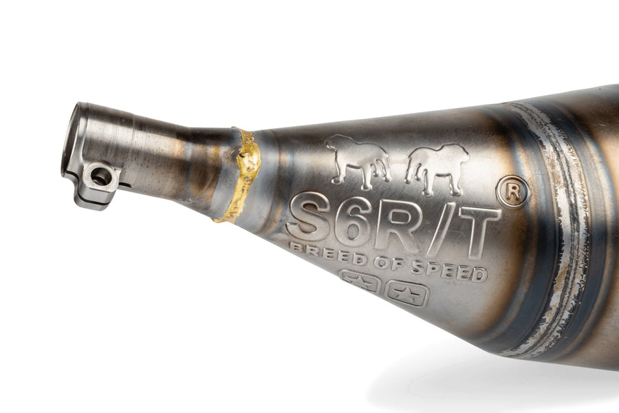 Derbi Senda X-Race SM '05 - '10 50 2T D50B0 - Auspuff 80-90 Schwarz / Rot