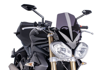 TRIUMPH STREET TRIPLE 675 RX [2016] - Ny generasjon sportsfrontrute | Sterkt tonet | PUIG 5658F