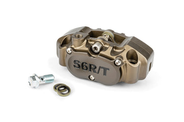 Yamaha Aerox 50 2T LC [–1998] - 4-Kolben-Bremssattel mit Adapter eloxiert