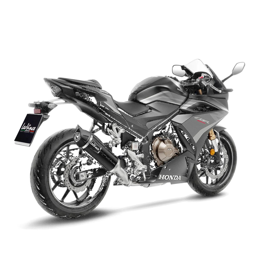 honda cb 500 [LEOVINCE] – Nero baklyddemper – rustfritt stål