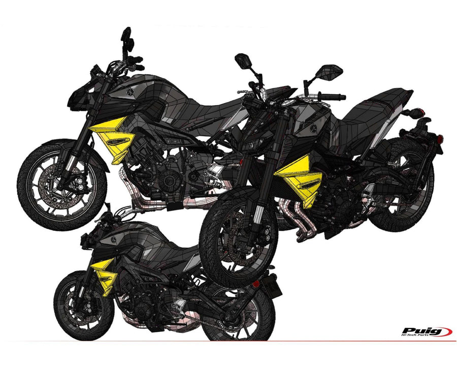 YAMAHA MT-09 SP [2020] – Radiatorhette – Mattsvart