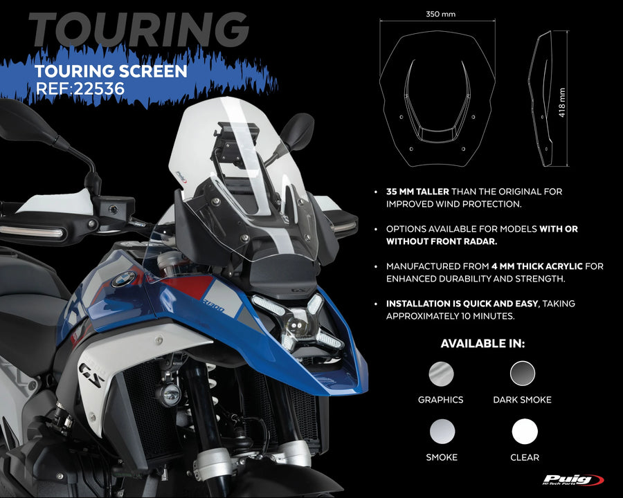 BMW R 1300 GS TROPHY [2025] – turskjerm – gjennomsiktig