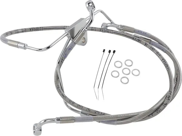 Harley Davidson Flhtcui [DRAG SPECIALTIES] - Bremselinjesett i rustfritt stål, utvidet