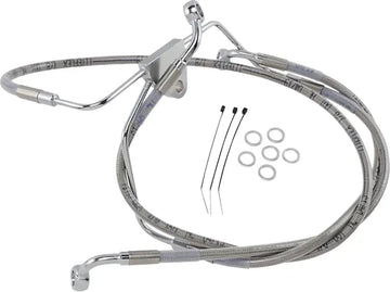 Harley Davidson Flhtcui [DRAG SPECIALTIES] - Bremselinjesett i rustfritt stål, utvidet