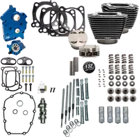Harley-Davidson FLHTCUTG 1868 Tri Glide Ultra 114 [2020-2025] - 132" Power Package Motorleistungs-Kit – Oberfläche: Schwarz, Hervorgehobene Lamellen – Bild 8