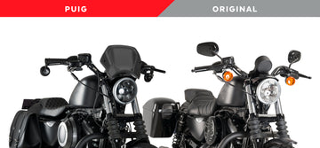 HARLEY DAVIDSON SPORTSTER 883 IRON XL 883 N [2012] – ALU FRONTPLADE – SVART - 0