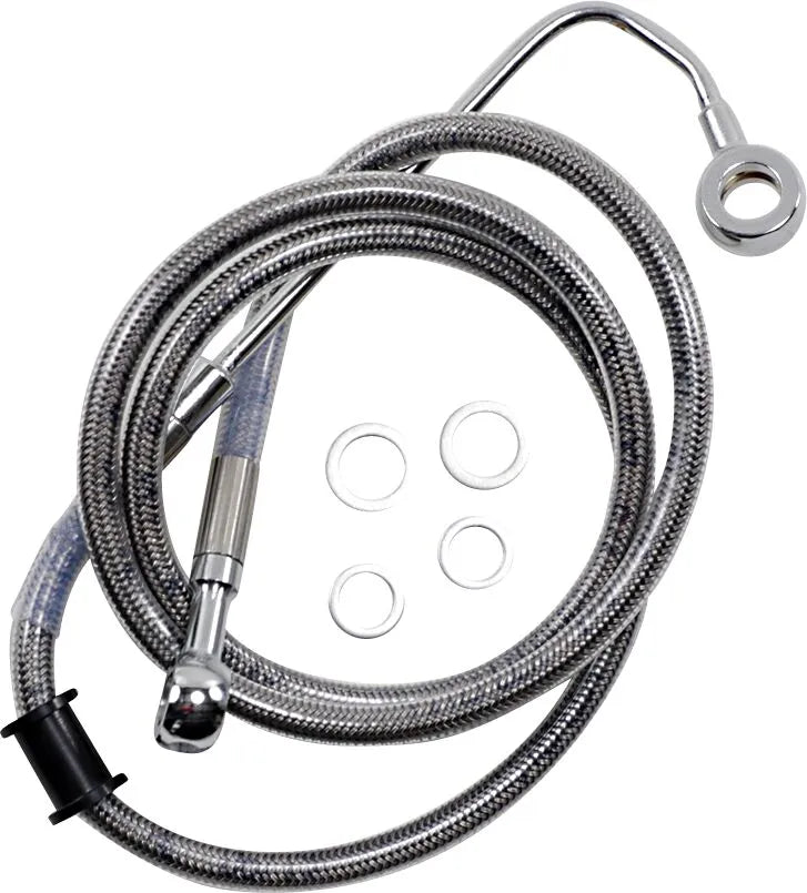 harley davidson flstc [DRAG SPECIALTIES] - Forlenget bremselinje i rustfritt stål