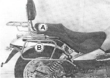 Moto Guzzi Nev Clas V 750 IE [2004-2011] - Sissybar uten bagasjebro
