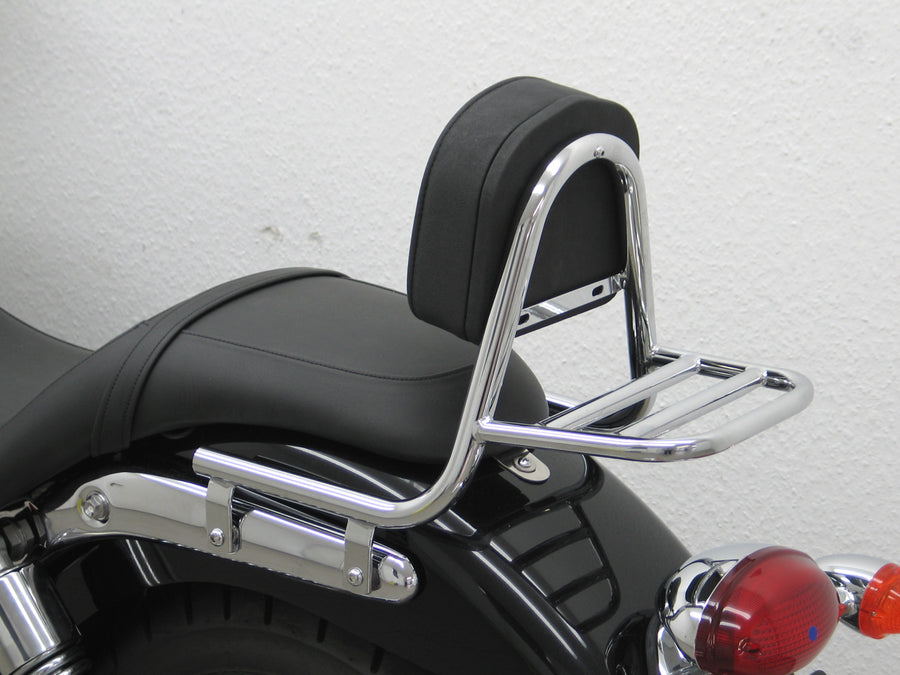 Triumph Speedmaster [2008-2017] - Sissy bar laget av rør med puter og bagasjestativ