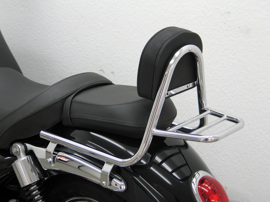 Triumph Rocket III Roadster [2010-2017] - Sissy Bar laget av rør med puter og bagasjestativ