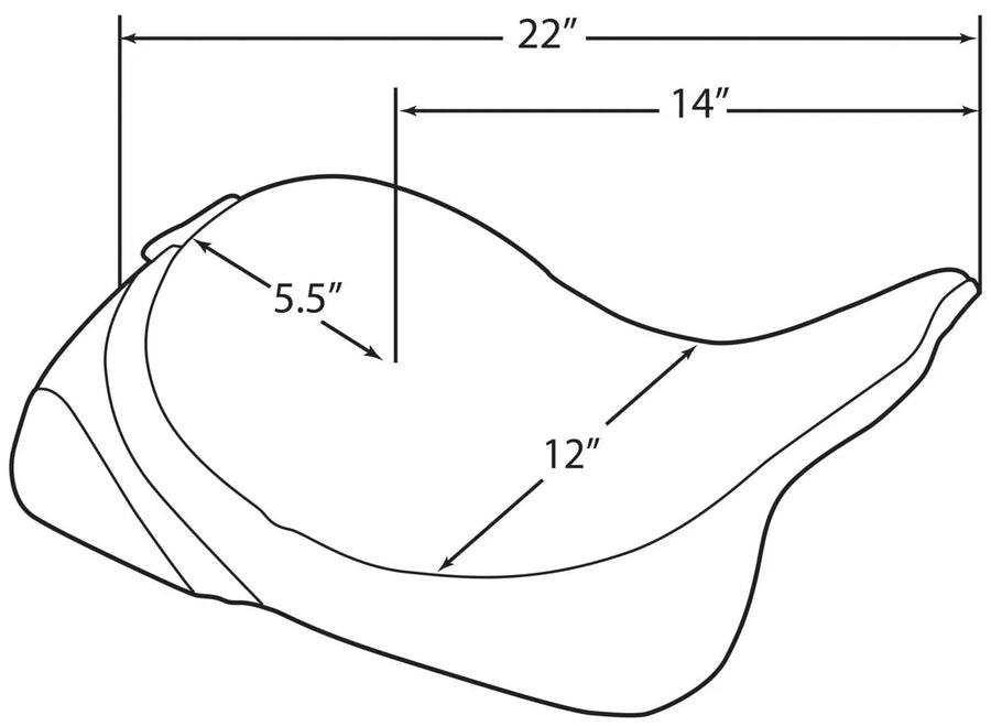 harley davidson flhri [DRAG SPECIALTIES] – Solo sete, ryggstøtte kompatibel