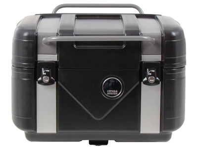 Topcase [Hepco & Becker] - Gobi Black Edition med sølvinnlegg - for topcase-bærere
