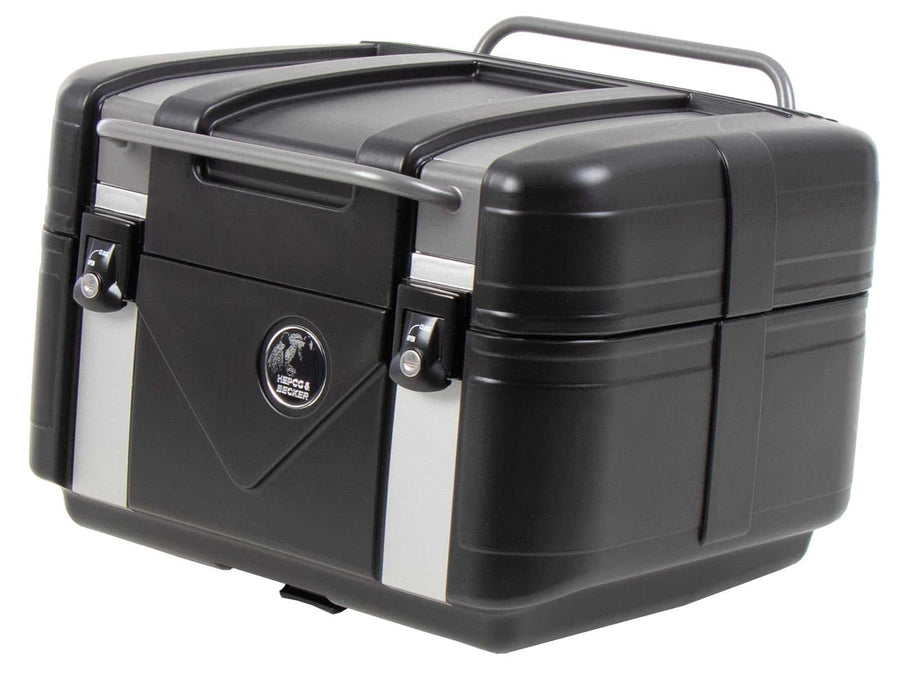 Topcase [Hepco & Becker] - Gobi Black Edition med sølvinnlegg - for topcase-bærere