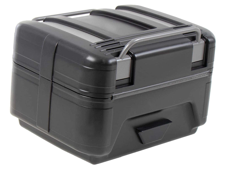 Topcase [Hepco & Becker] - Gobi Black Edition med sølvinnlegg - for topcase-bærere