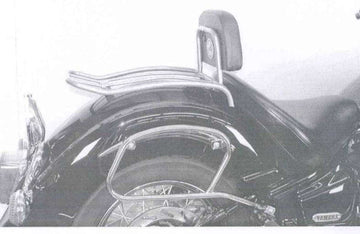 Yamaha XVS 1100 A Drag Star [2001-2007] - Solorack med ryggstøtte