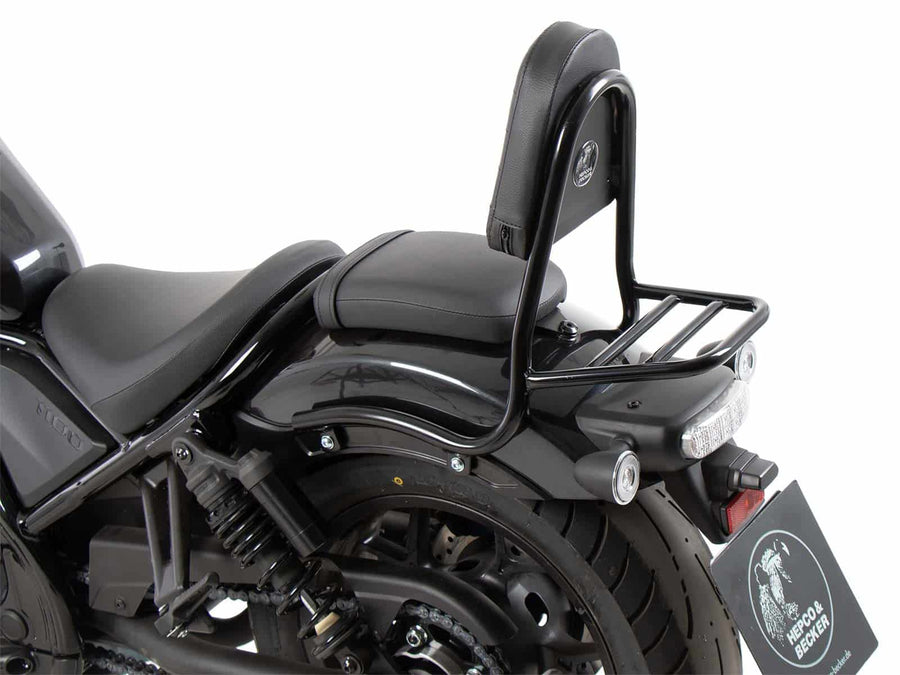 Honda CMX 1100 Rebel [2025] - Sissybar med bagasje Bridge Black Gloss Pipe Version