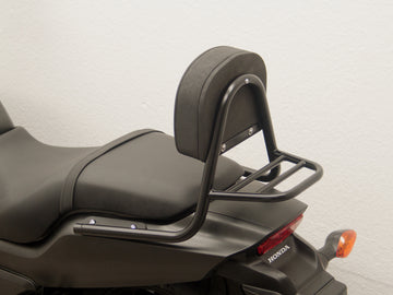 Honda CTX 700 N [2014-2016] - Sissy bar laget av rør med puter og bagasjestativ, svart