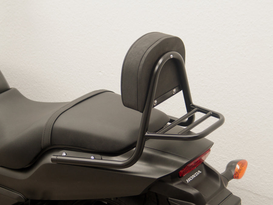 Honda CTX 700 N [2014-2016] - Sissy bar laget av rør med puter og bagasjestativ, svart