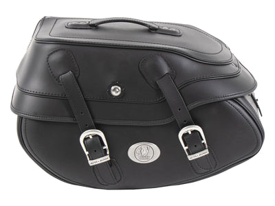 Motorsykkelveske [Hepco & Becker] - Leather Buffalo black left - tube pannier holder