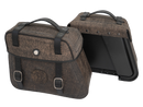 Motorsykkelveske [Hepco & Becker] - lærveskesett Rugged Cutout 19 L inkl. hurtigutløser - brun - utskjæring