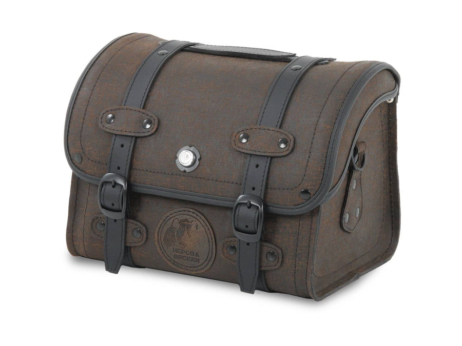 Motorsykkelveske [Hepco & Becker] - Smallbag Robust 19 L - brun inkl. hurtigfeste - bagasjehylle