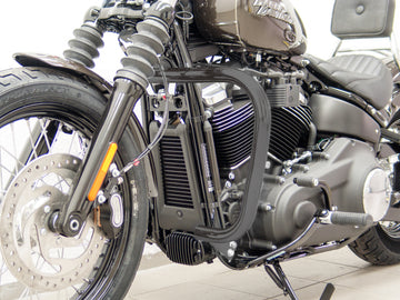 Harley Davidson Softail (Milwaukee -iight 107/114) [2018] - beskyttelsesbar, stor versjon laget av 38 mm rør, konisk form, svart