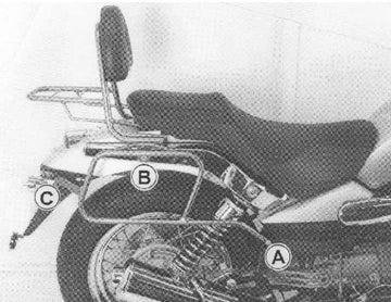 Moto Guzzi Nev Clas V 750 IE [2004-2011] - Pakkelommeholder