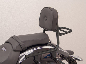 BMW R 18 (OL11) 2021- [2021] - Sissy bar laget av rør med pute og bagasjestativ, svart