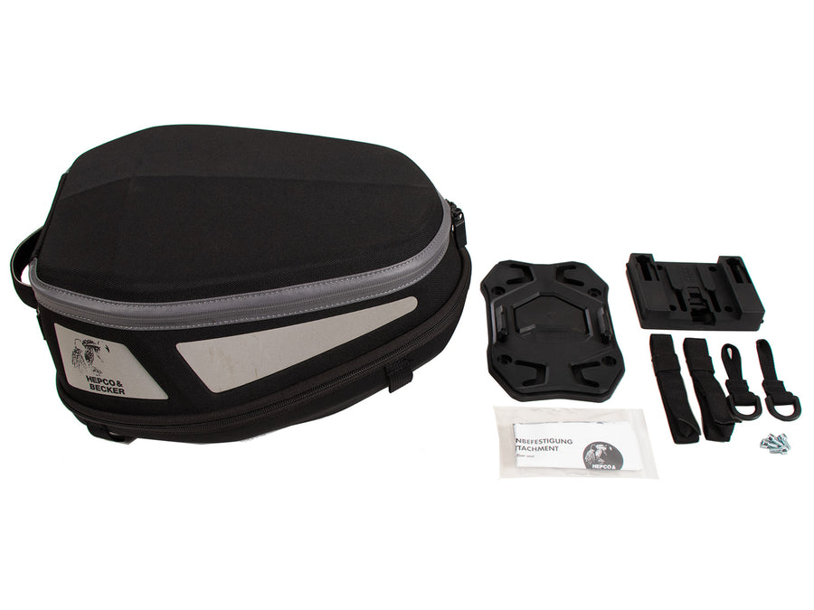 Hale bag [Hepco & Becker] - Royster Rearbag Sport hale bag svart/grå inkl. Setepute Basic – Setepute