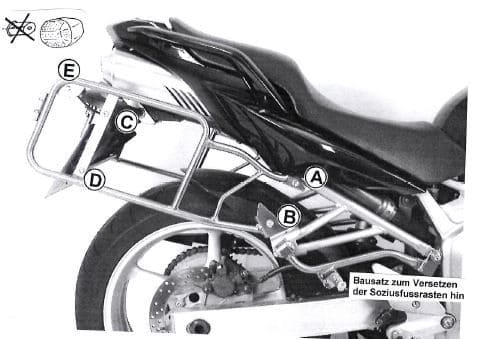 Yamaha FZ 6 [2004-2006] - koffertbærer