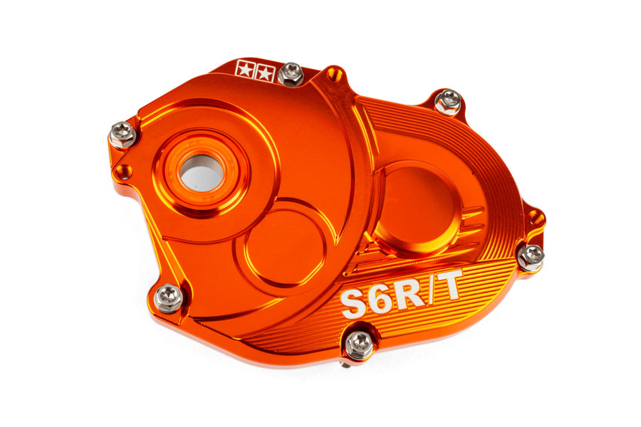 Aprilia SR Netscaper 50 2T LC - Getriebedeckel R/T Orange Titanschrauben