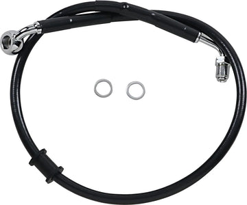 harley davidson flde [DRAG SPECIALTIES] - Forlenget bremselinje i rustfritt stål - 0