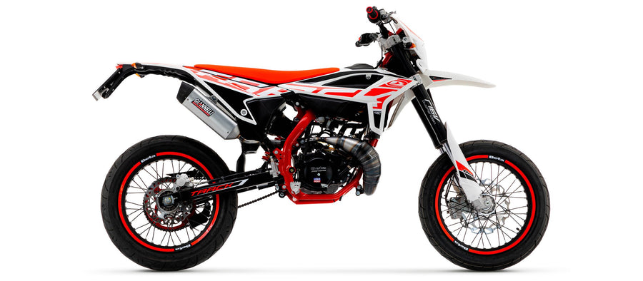 Beta RR Enduro 50 2T - Auspuff mit schwarzem ESD Enduro
