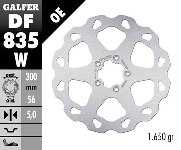 Harley-Davidson XL 1200 C Sportster Custom [2020] - Wave® bremseskive - overflate: sølv, rustfritt stål - bilde 2