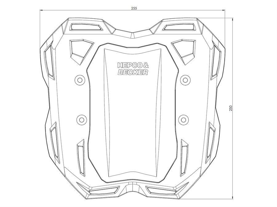 Hepco & Becker Smartrack bakre stativ til Honda CBR 500 R (2016-2018) - inkludert i det komplette settet