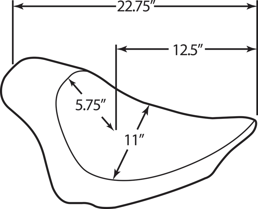 harley davidson flstc [DRAG SPECIALTIES] – EZ-ON solo sete med brakett