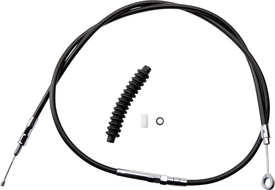 harley davidson fls [DRAG SPECIALTIES] - Høyytelses sort vinyl clutchkabel