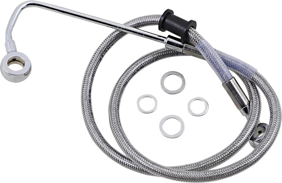 harley davidson fxsb [DRAG SPECIALTIES] - Forlenget bremselinje i rustfritt stål