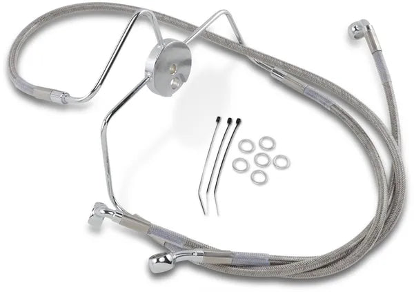 Harley Davidson Flhr [DRAG SPECIALTIES] - Bremselinjesett i rustfritt stål, utvidet