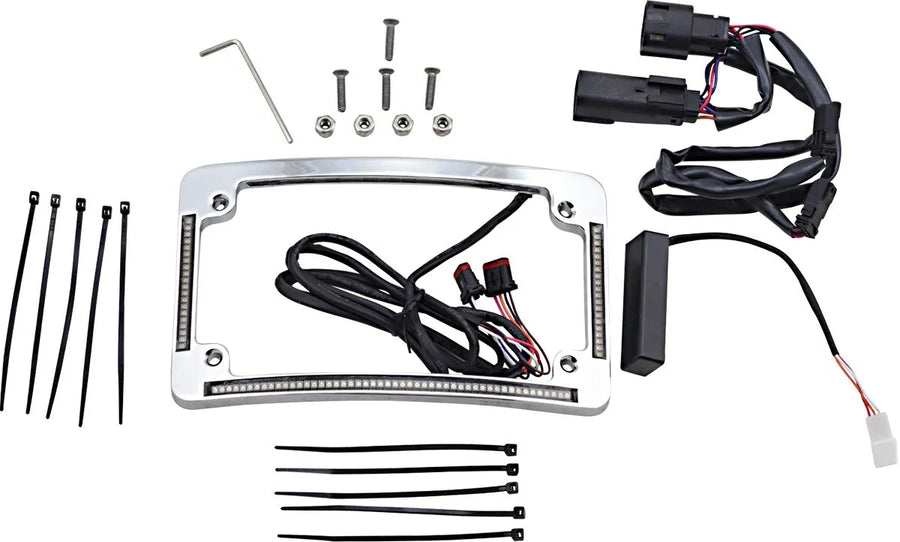 harley davidson fltruse [CUSTOM DYNAMICS] – LED-radius nummerskiltramme