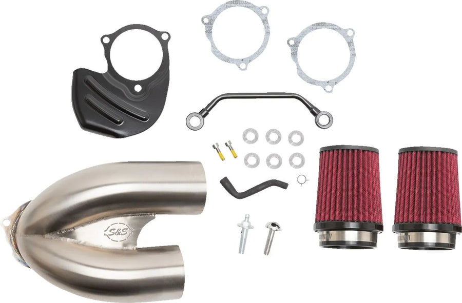 Harley-Davidson Fxlrs 1923 ABS [2025] - Tuned Induction Luftfilterkit – Oberfläche: Silber – Bild 1
