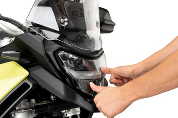 BMW F 900 GS [2025] – Fest frontlysbeskyttelse – Gjennomsiktig