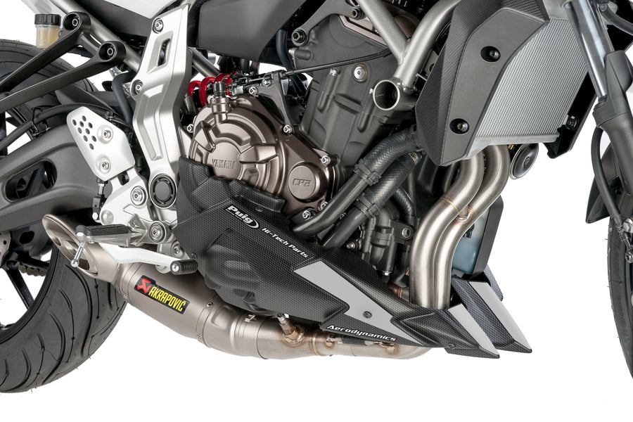 YAMAHA MT-07 MOTO CAGE [2017] – Frontspoiler – Mattsvart