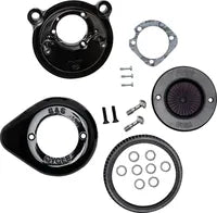 Harley-Davidson Xl 883 R Roadster [2009-2010, 2013] - Mini Teardrop Stealth Luftfilter-Kit – Oberfläche: Schwarz – Bild 4