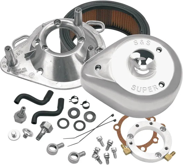 Harley-Davidson FLTCU 1340 Tour Glide Ultra Classic [1993] - Sidekick Luftfilter-Kit – Oberfläche: Silber – Bild 2
