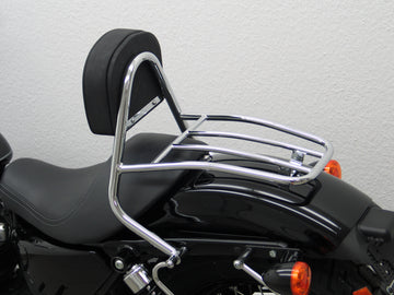 Harley Davidson Sporther Evo 883/1200 (Custom [2004-2020] - Driver Sissy Bar med puter og bagasjestativ