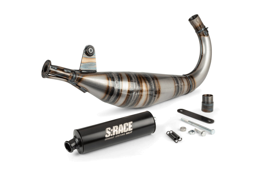 Fantic XE 50 2T - Auspuff S Race 85-100 Low-Mount Schwarz
