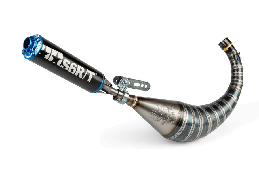 Beta RR Enduro 50 2T - Auspuff R/T 70 - 80 Schwarz / Blau